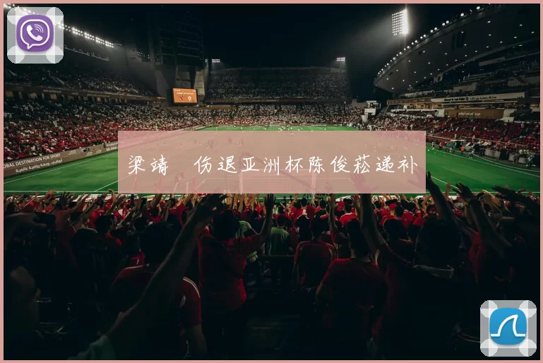 梁靖崑伤退亚洲杯陈俊菘递补