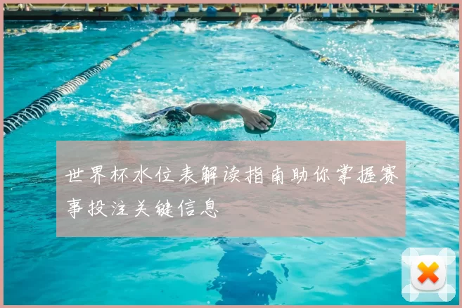世界杯水位表解读指南助你掌握赛事投注关键信息